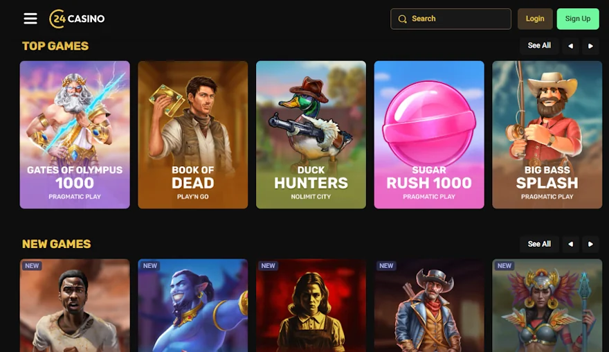 24Casino games