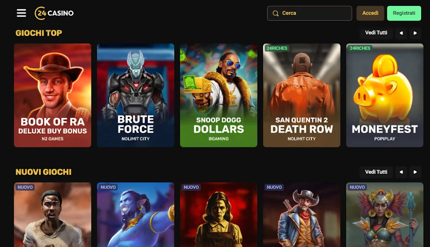 Giochi di 24Casino